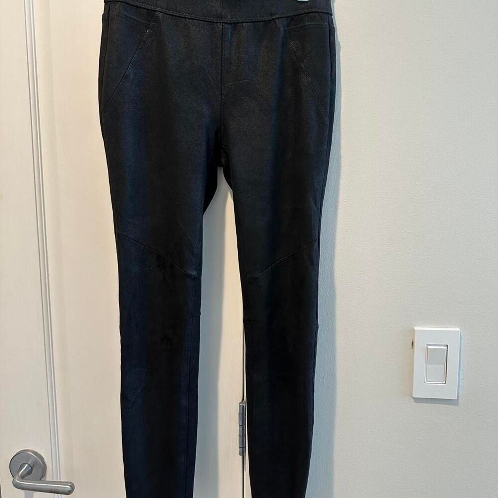 Free People Black Faux Leather Leggings